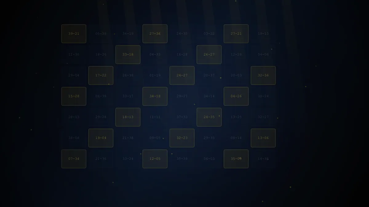 539 包牌指南：整齊排列的號碼組合方格