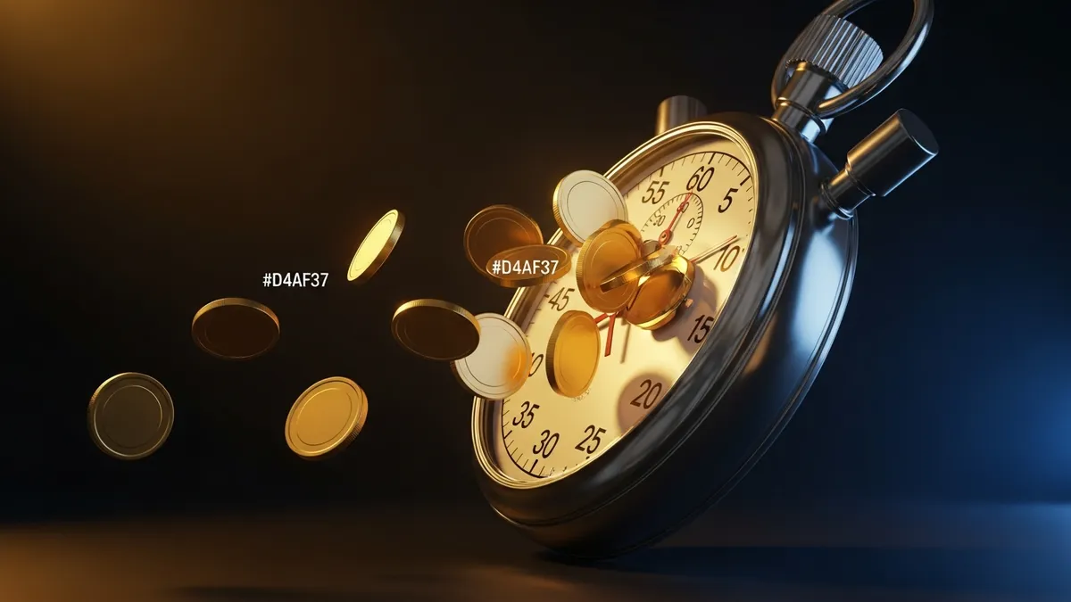 出金實測：碼表搭配金幣正在分配