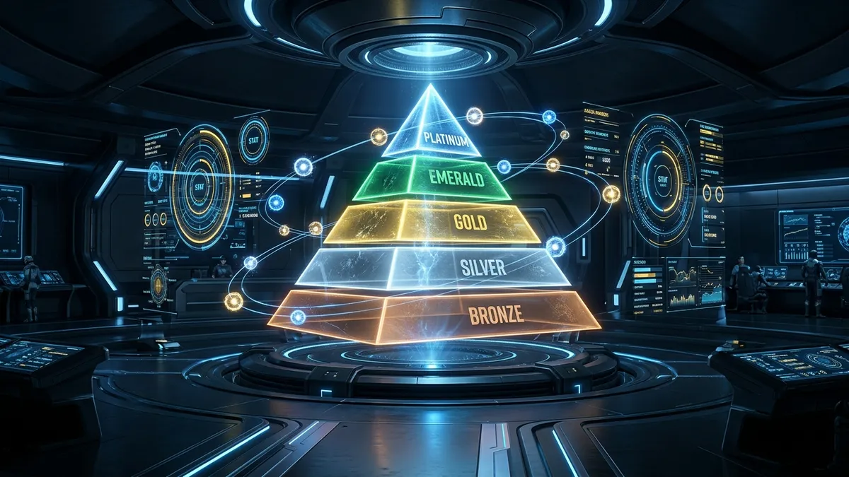 CYX 公會戰隊層級系統:從銅牌到白金的五級會員階梯