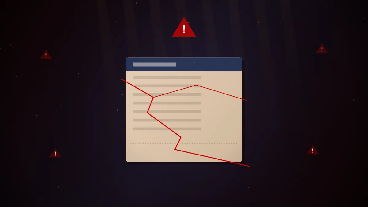 運彩防詐指南：破損的投注單上覆蓋紅色警告